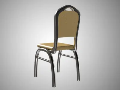 Cha Chaan Teng Chair Free low-poly 3D model