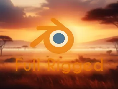 Savanna gazelle Sprinter  3D Antelope Model Low-poly 3D model