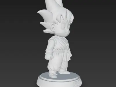 The Cheerful Hero of the Saiyan Race in 3D 3D print model