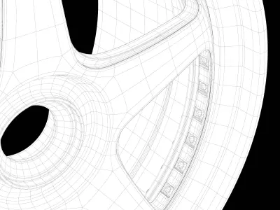 Highpoly MVforged MV5 wheel 3D model