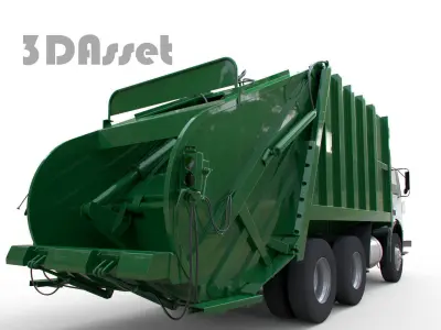 Garbage truck 3D model