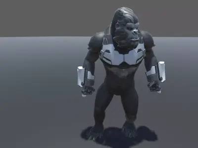 King Kong Animated 3D model 3D model