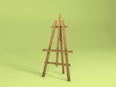 Easel 3D model