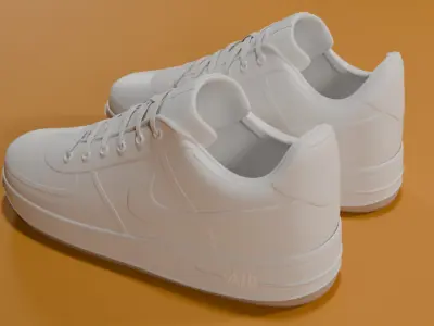 Nike Air Force 1 Editable Color 3D model