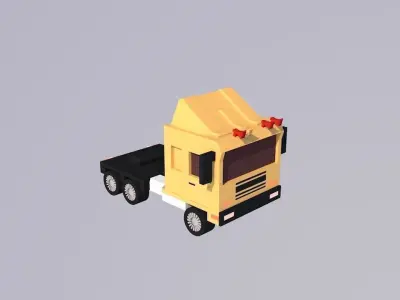 truck  zarde ghanari in iran 2017 Free low-poly 3D model