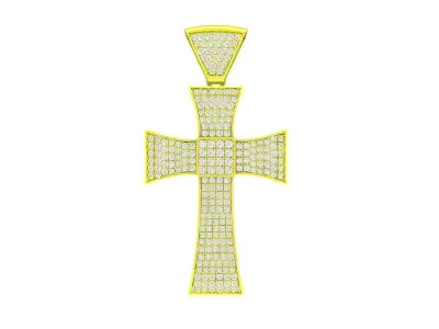 A7438 Luxury Diamond Cross Pendant 3D Model 3D print model