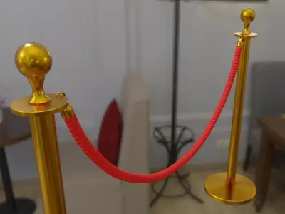 Queue Separator Pedestal - Organizador de Fila Low-poly 3D model