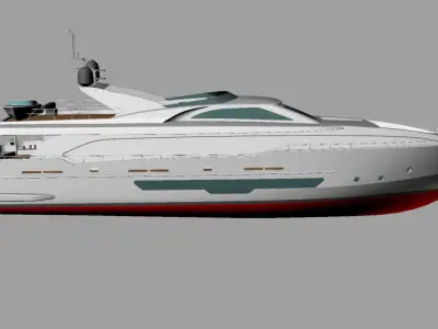 Modern Yacht 33mt 3D model