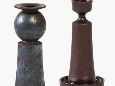 Taper candle holder 3D model