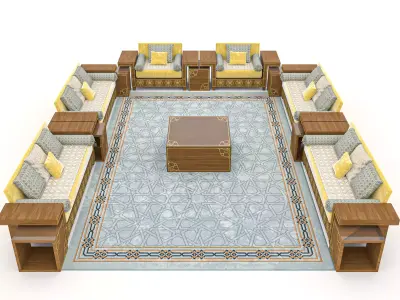 ARABIC SOFA MAJLIs 3D model