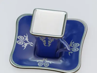 Square Espresso Cup 3D model
