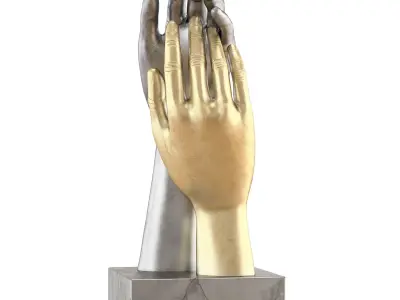 Decorative figurine of hands 3D model