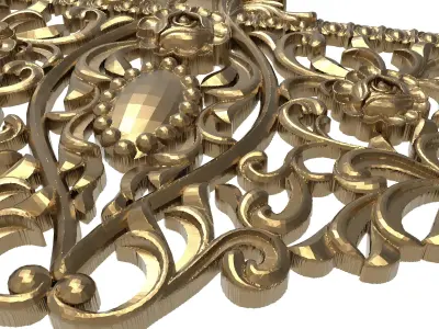 decorative pattern ready for 3D printing 3D model 35