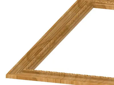 Carved picture frame STL 3D model 71
