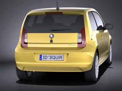 Skoda CitiGo 3-door 2017 3D model