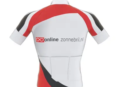 Cyclist bib t shirt 3D model