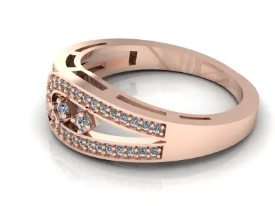  Diamond Ring Jewelry 3D print model purchase
