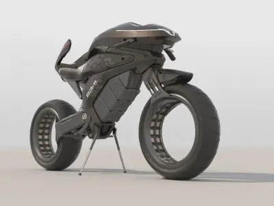 Motorcycle futuristic 3D model