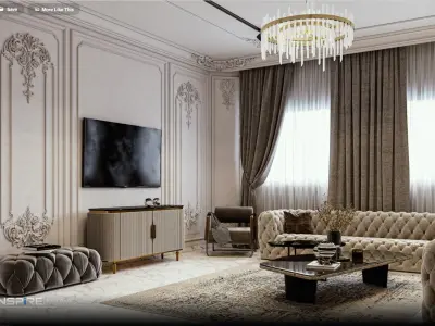 Classic Sitting Room 3D model