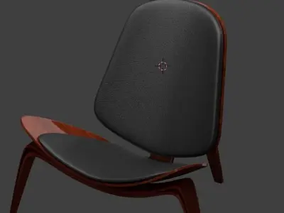 Chair with seat and back 3D model