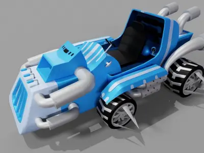 Karts Low-poly 3D model