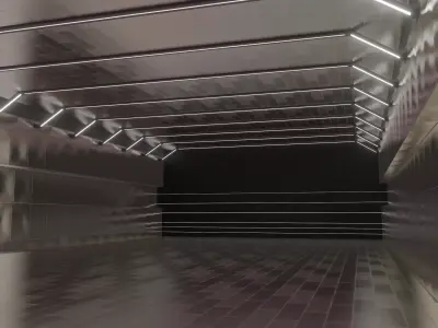 Sci-Fi Interior SCENE futuristic 3D model