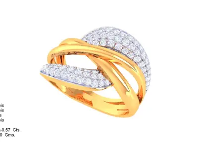DIAMOND RING 3D print model 12