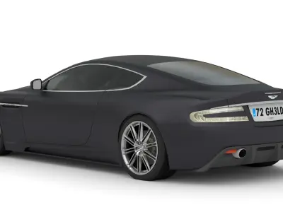Aston Martin DBS 2008 Luxury Sports Car Asset Low-poly 3D model