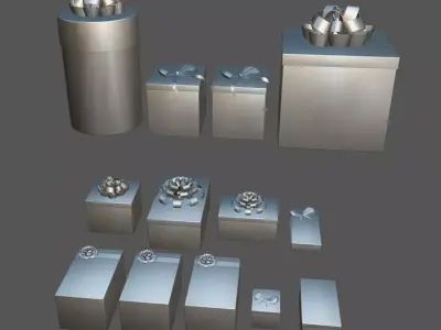 Presents - Gift Boxes Low-poly 3D model