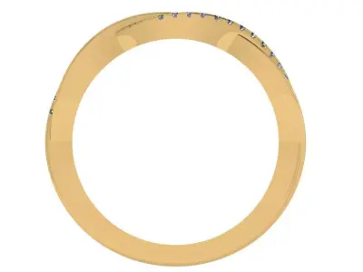 criss cross wedding band   3D print model