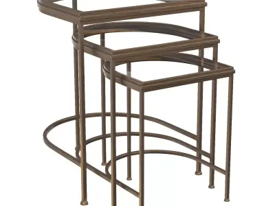 India Nesting Tables 3D model
