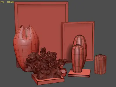 Decoration set by Kelly Hoppen 2 3D model