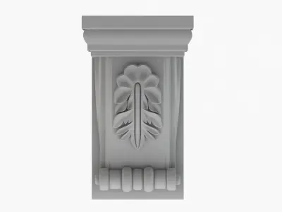 Scroll Corbel 12 3D model