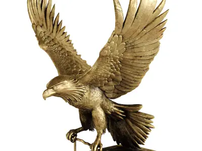 eagle statue 7 3D model