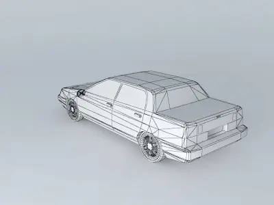 Aero car Free 3D model