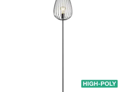 Floor Lamp - Mirach - High- and Low-poly 3D Model Collection