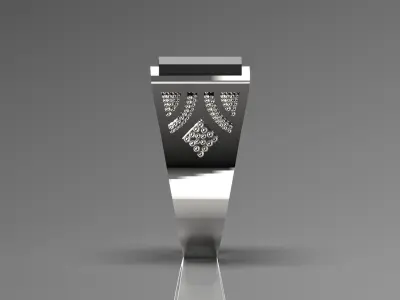 stone man ring mr0056 3D print model