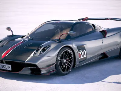 Pagani Huayra Roadster 2020 3D model