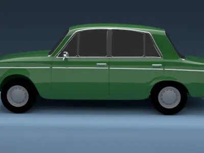 Vaz 2103  Low-poly 3D model