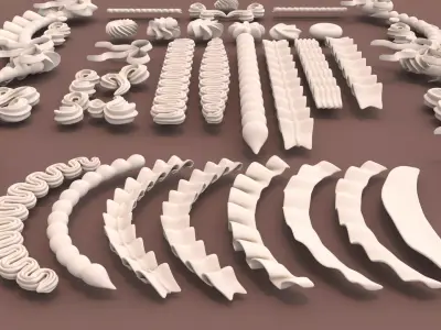 Whipped Cream Set 2 3D model