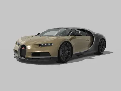 Bugatti Chiron 2024 3D model 3D model