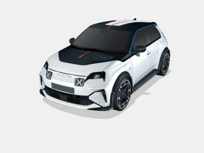 Alpine A290 2025 Low-poly 3D model