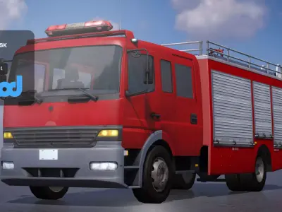 TW Fire Truck 002 3D model