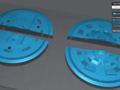 The Thing Saucer Scale model 3D print model