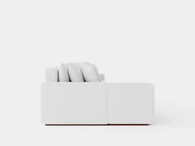 Malibu sofa off-white Low-poly 3D model