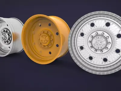 AMERICAN FORCE WHEEL Beast-SS SuperSerie Low-poly 3D model