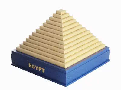Pyramid Toy A 04 Low-poly 3D model