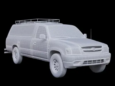 Great Wall Deer Hearse Car 3D model