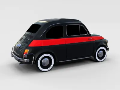 Fiat 500 Pack 3D model
