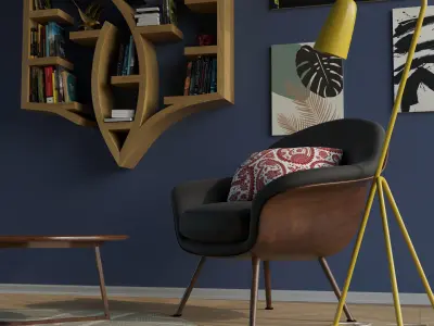 Living Room Interior 3D model order